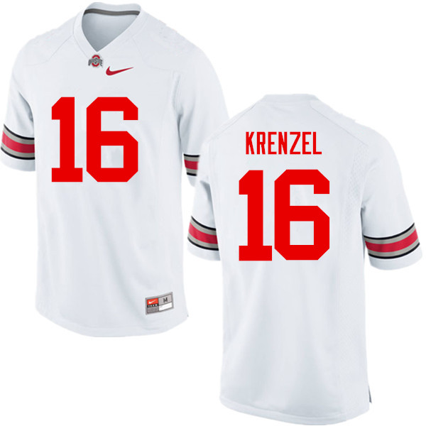 Men Ohio State Buckeyes #16 Craig Krenzel College Football Jerseys Game-White